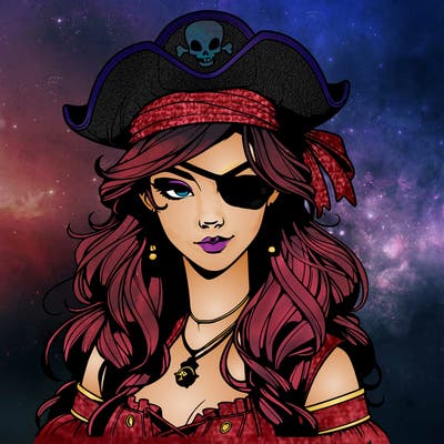 realistic pirate that’s a girl