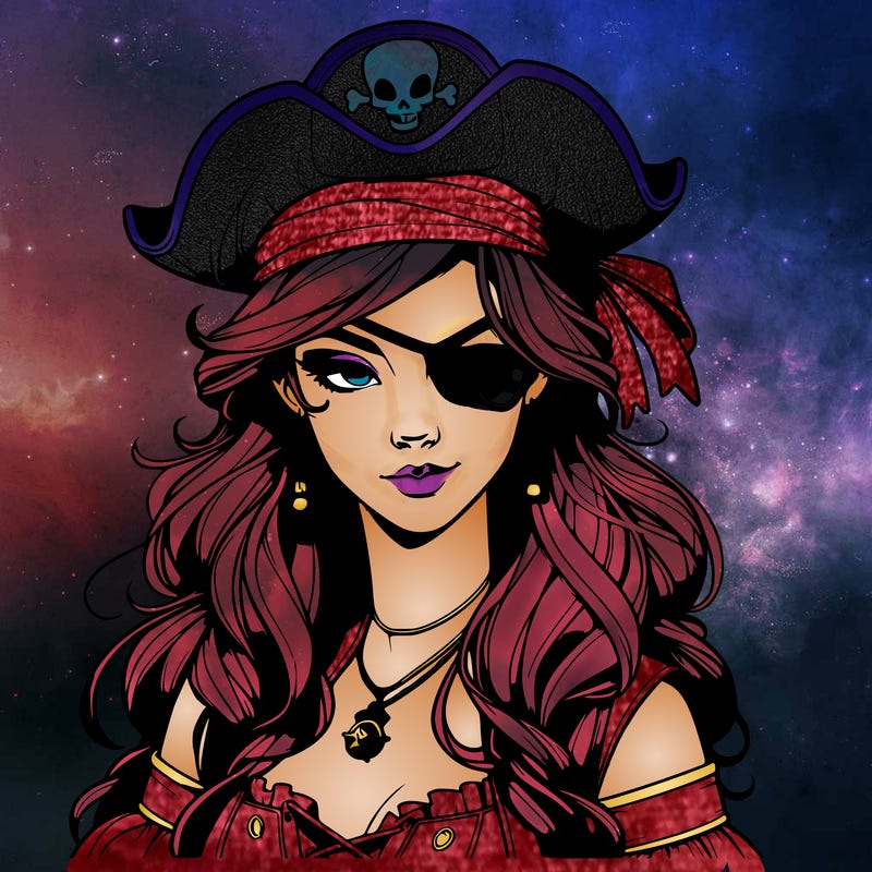 realistic pirate that’s a girl