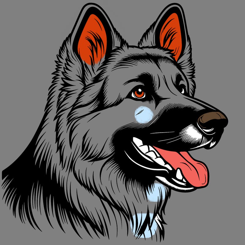 realistic german shepherd
