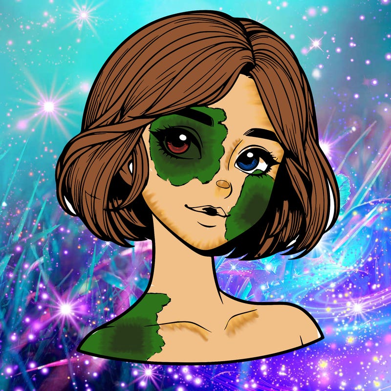 realistic girl with short hair