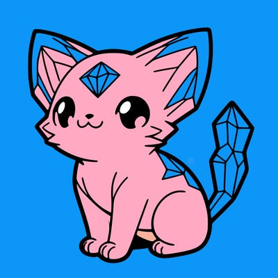 crystal kitten