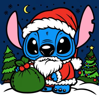 santa stitch