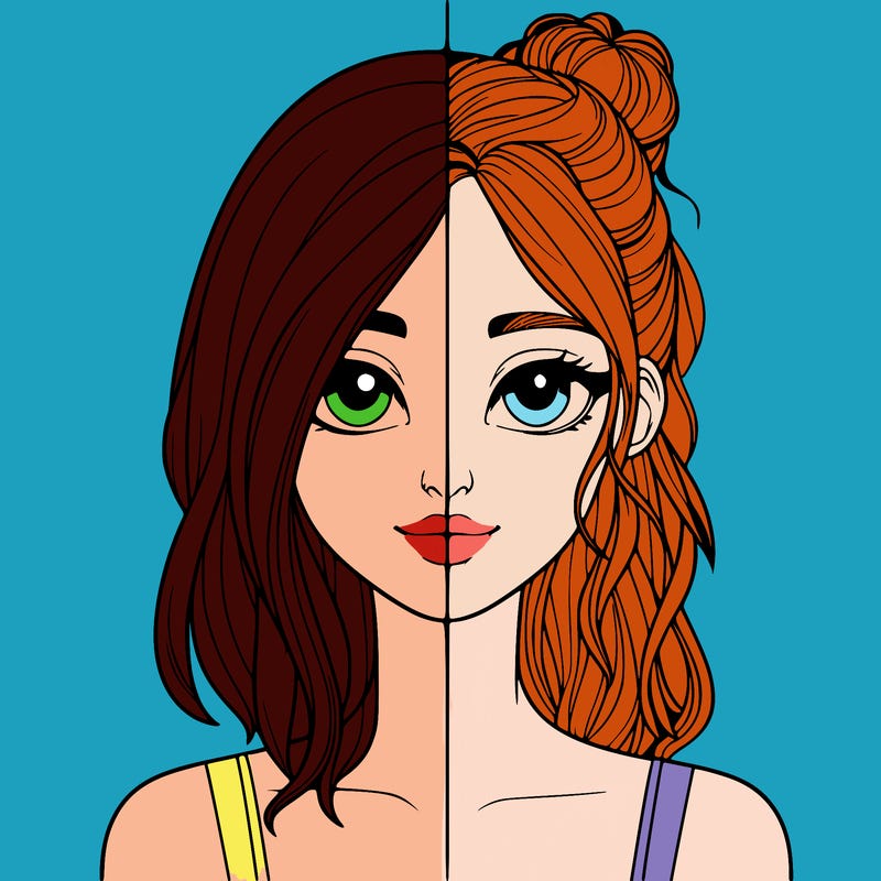 realistic girl split