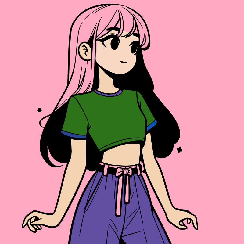 girl in a cute crop top