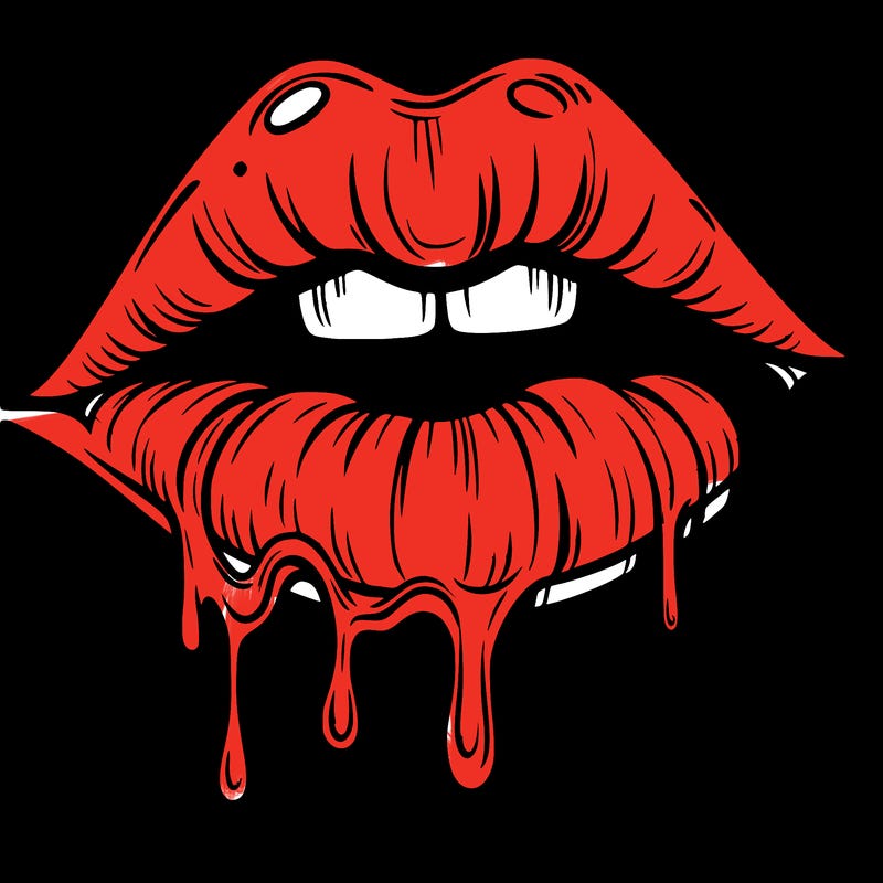 lips that look realistic and drip