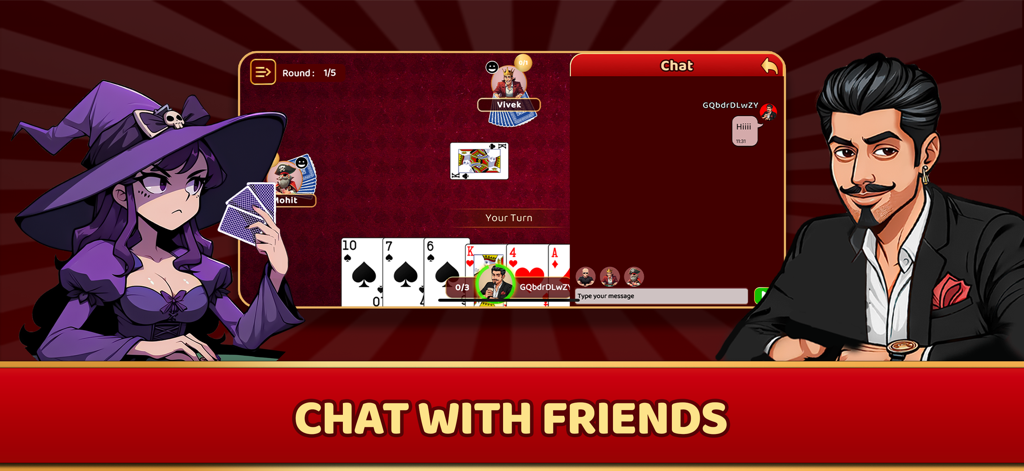 CallBreak Clash of Cards Game | Acción Estratégica Clásica de Cartas