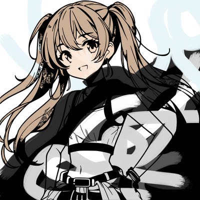 anime girl wearing crop top