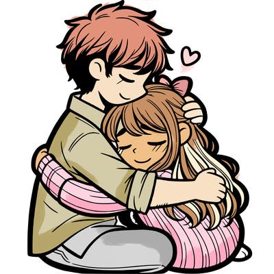 hugging