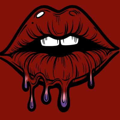 lips that look realistic and drip