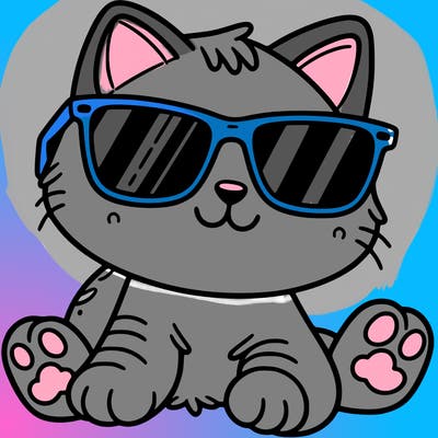 cat with sunglasses