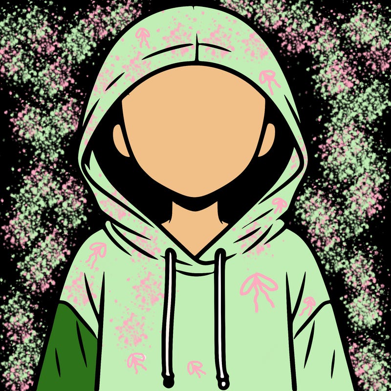 faceless girl in hoodie