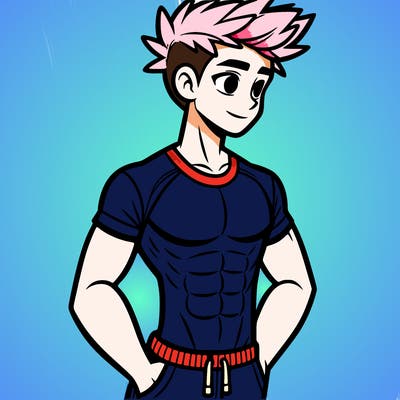 yuji itadori from jujitsu kaisen