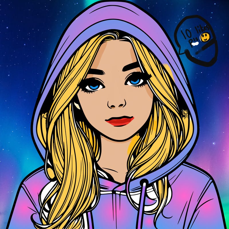 realistic girl with a hoodie