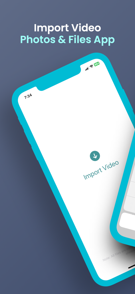 ぼかし動画背景アプリで動画インポートオプションを表示するスマートフォンの画面