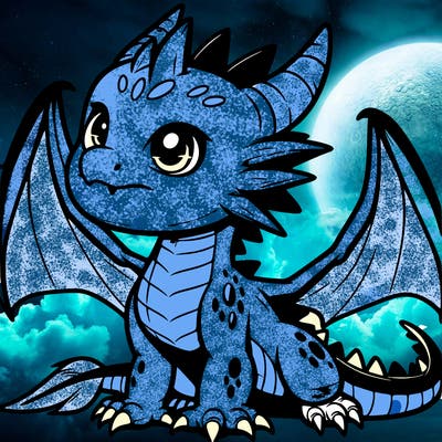 fierce baby night dragon