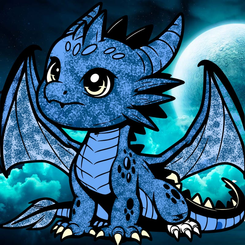 fierce baby night dragon