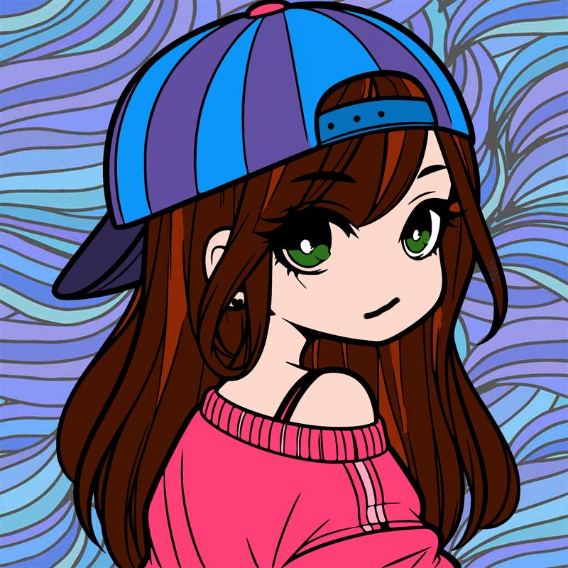 girl with a backward hat on