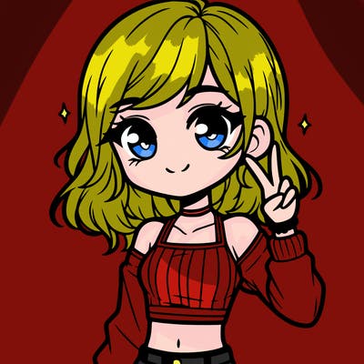 cute girl with crop top