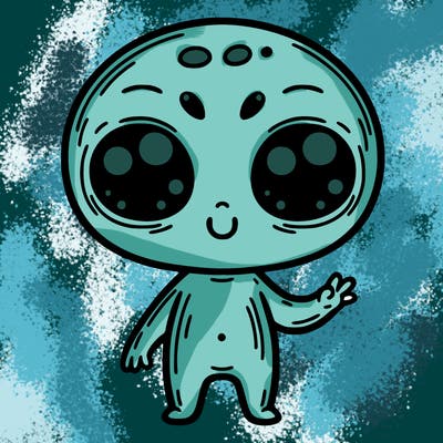 alien cute