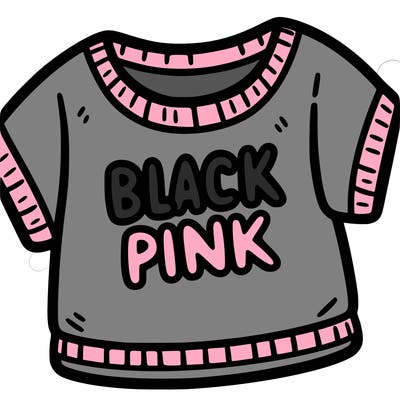 blusa com o nome black pink