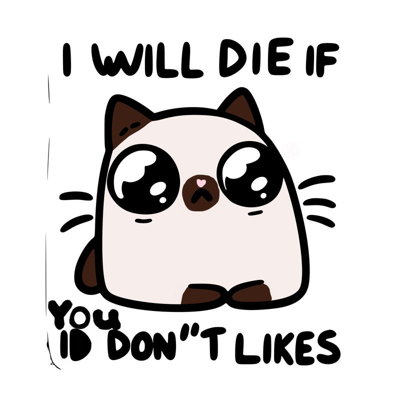 a cat that will die if we don’t get 10 likes