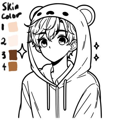 a 17 year old boy in a cute animal hoodie