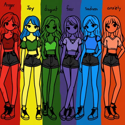 a group of girls wearing crop tops and shorts