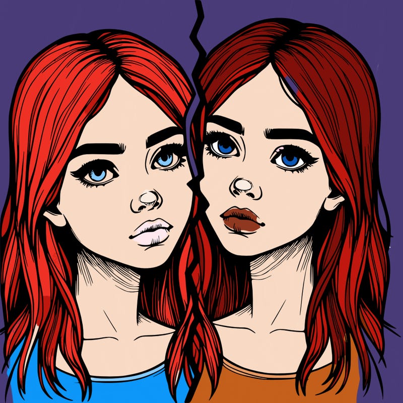 realistic girl split