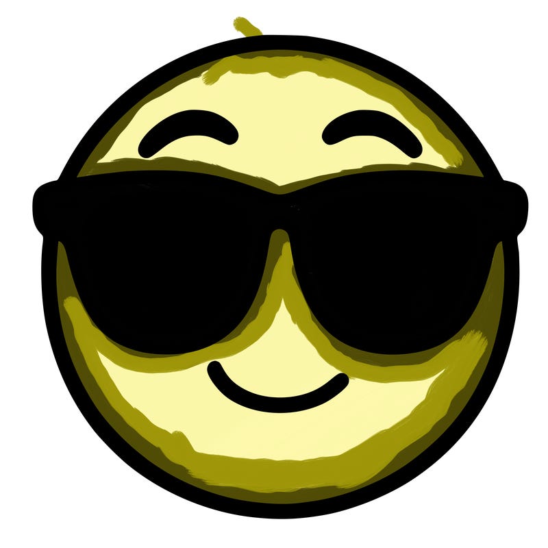emoji with sunglasses