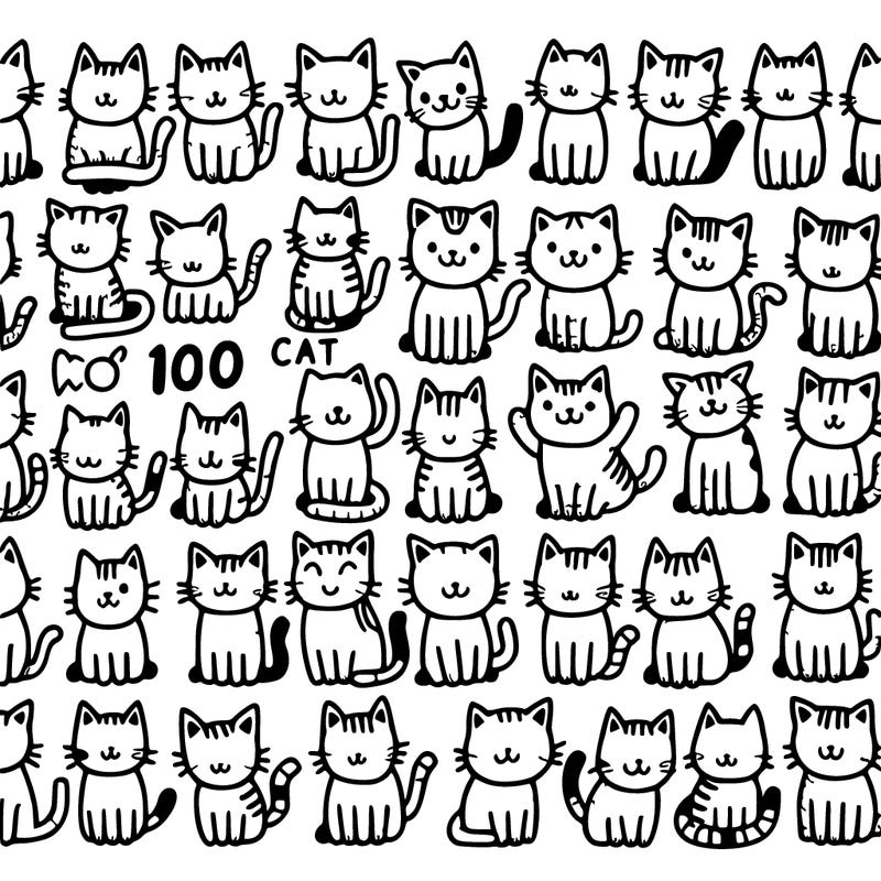 100 cats