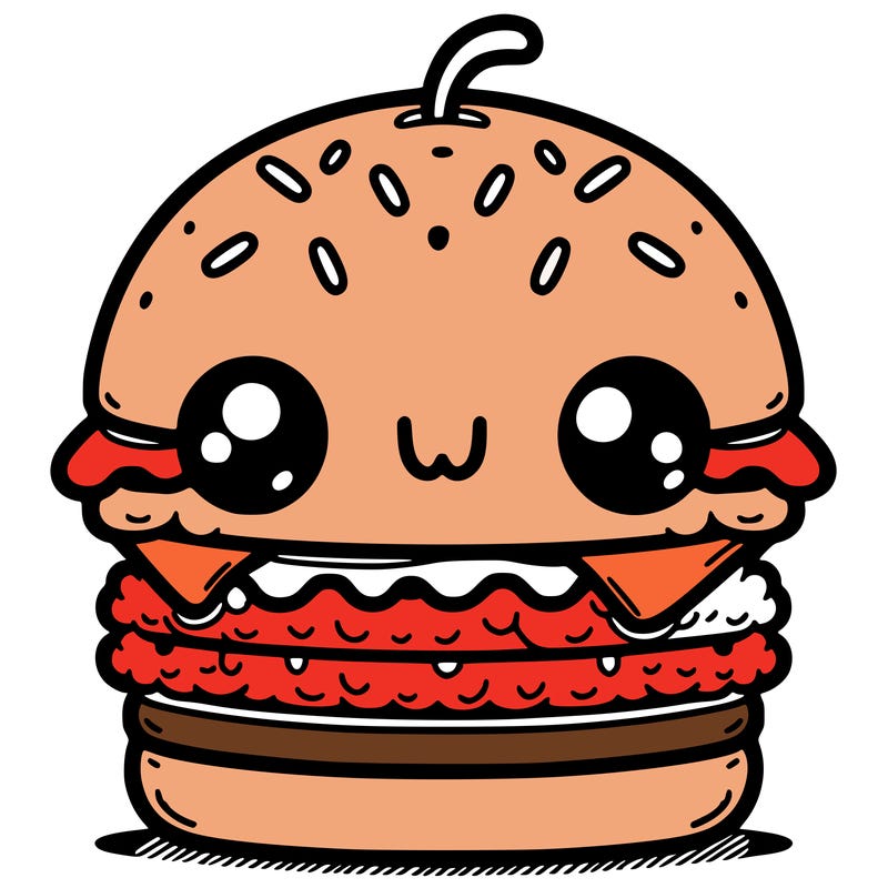 burger cute