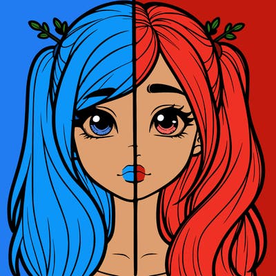 realistic girl split