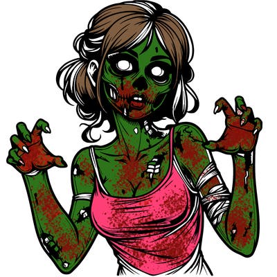 realistic zombie girl