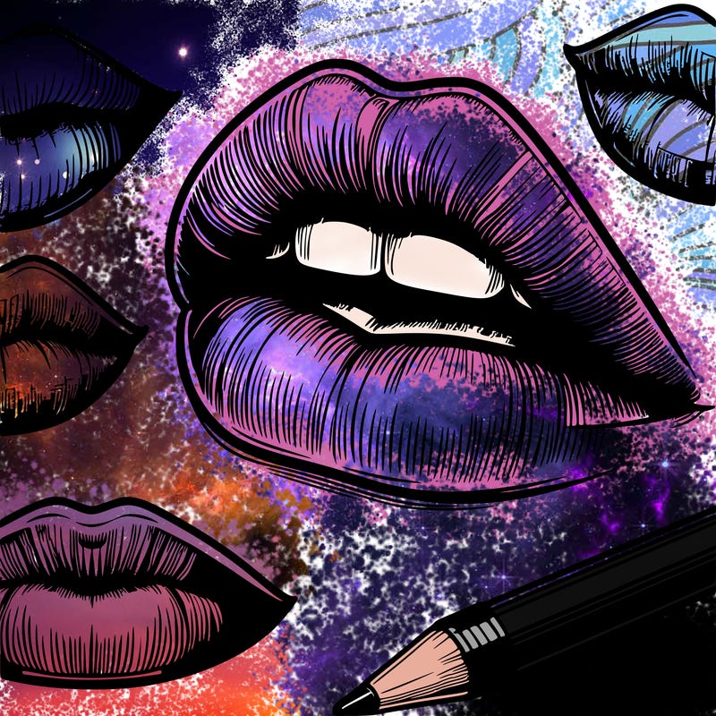 realistic  lips