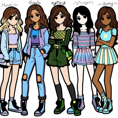 a group of teenage girls