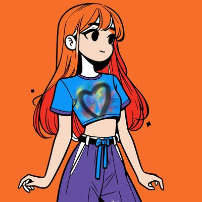 girl in a cute crop top