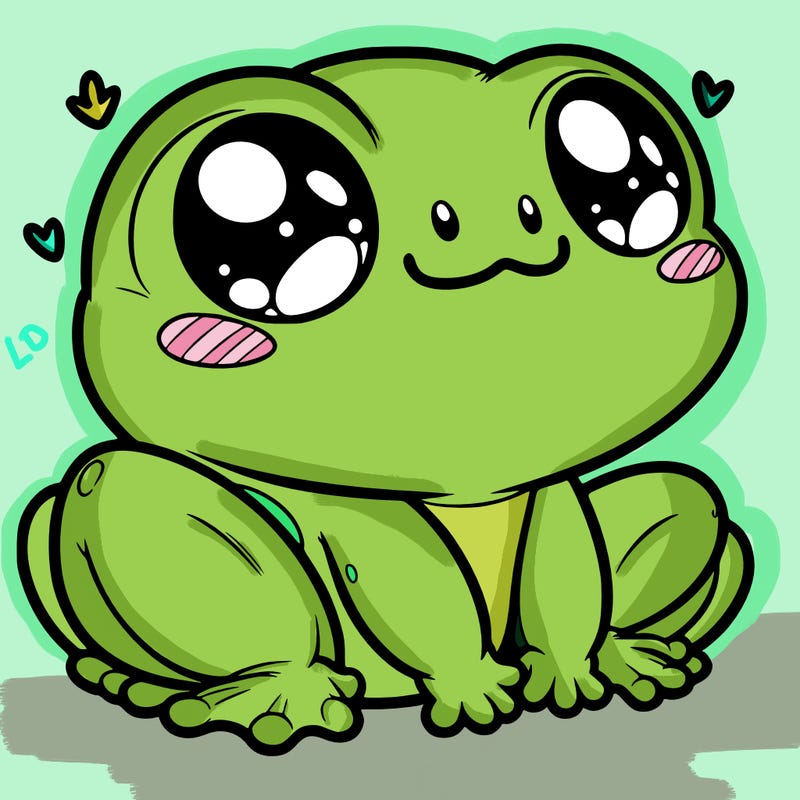 cute frog person realistic