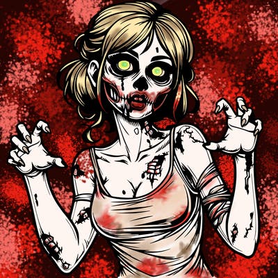 realistic zombie girl