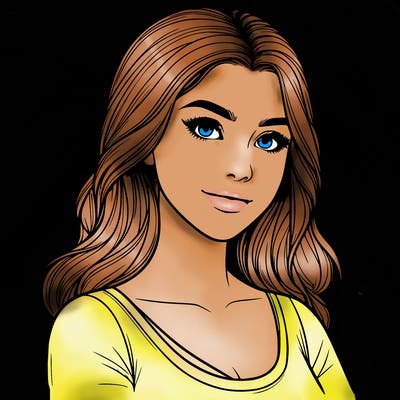 realistic, teen beautiful girl