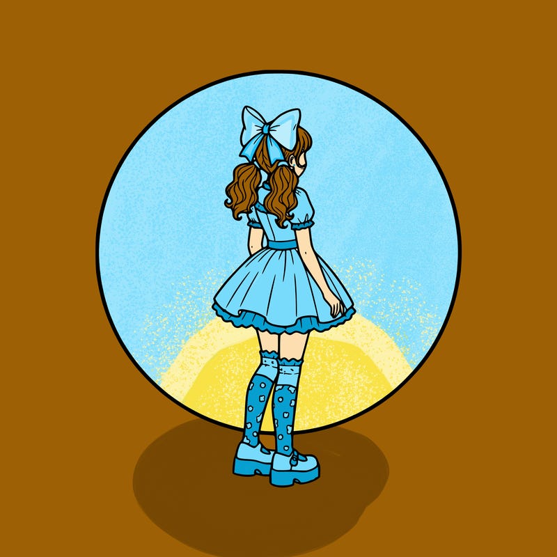 beautiful girl. plain background round. full body shot. wearing cute clothes