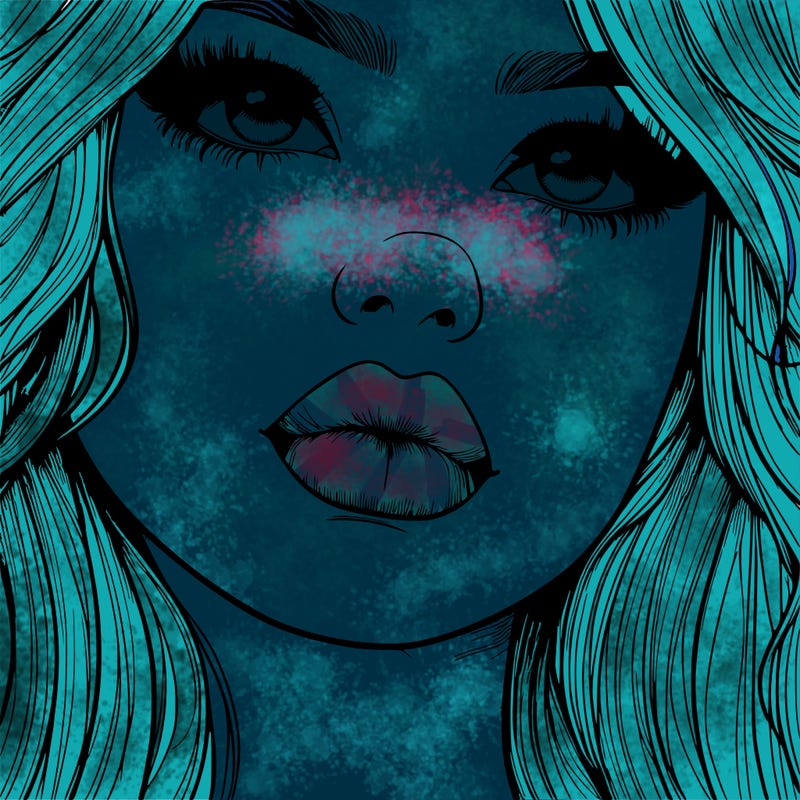 really realistic girl with lips