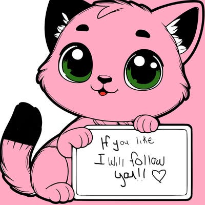 a realistic cat with a blank sign