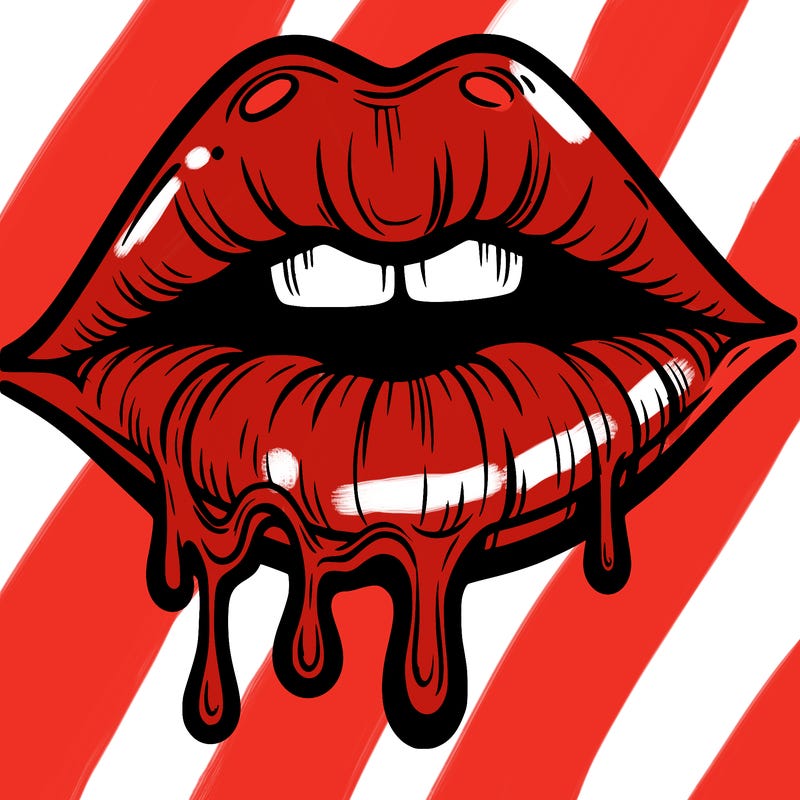 lips that look realistic and drip