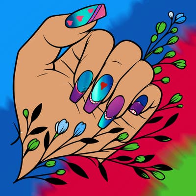 nails with french tip