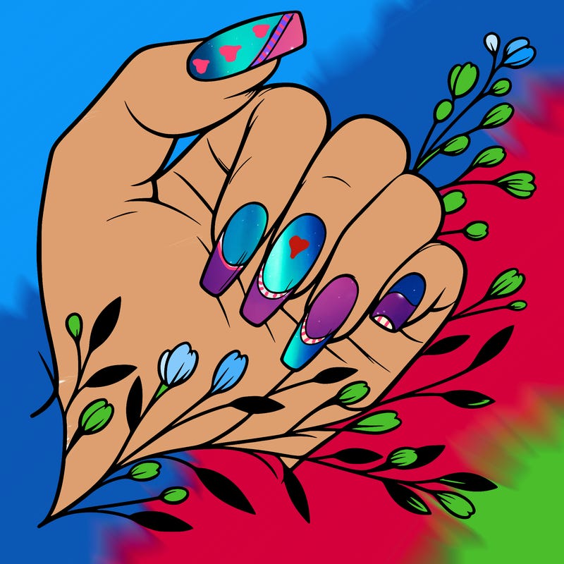 nails with french tip