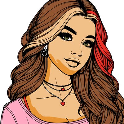 detailed realistic girl