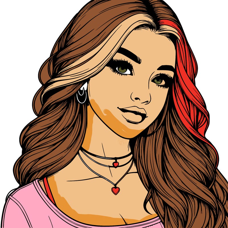 detailed realistic girl