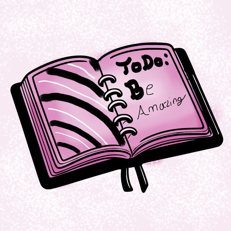 open note book blank