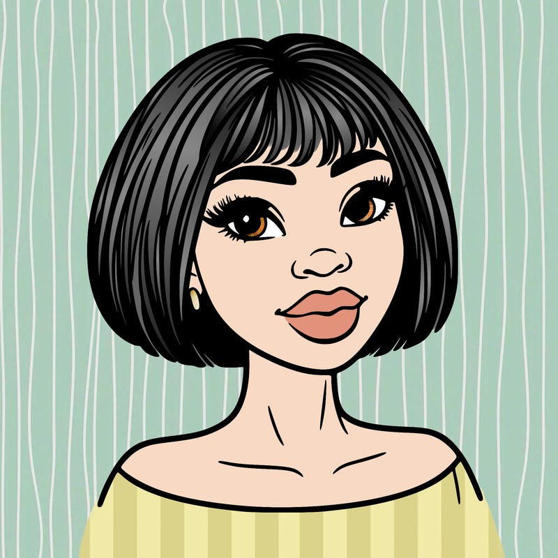 a black woman with realistic short hair