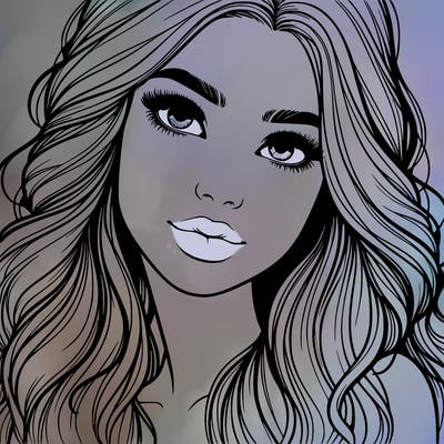 beautiful realistic girl